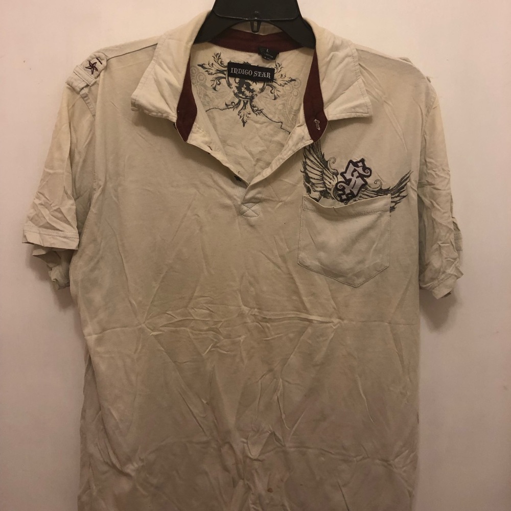 Indigo Star men's shirt, size L